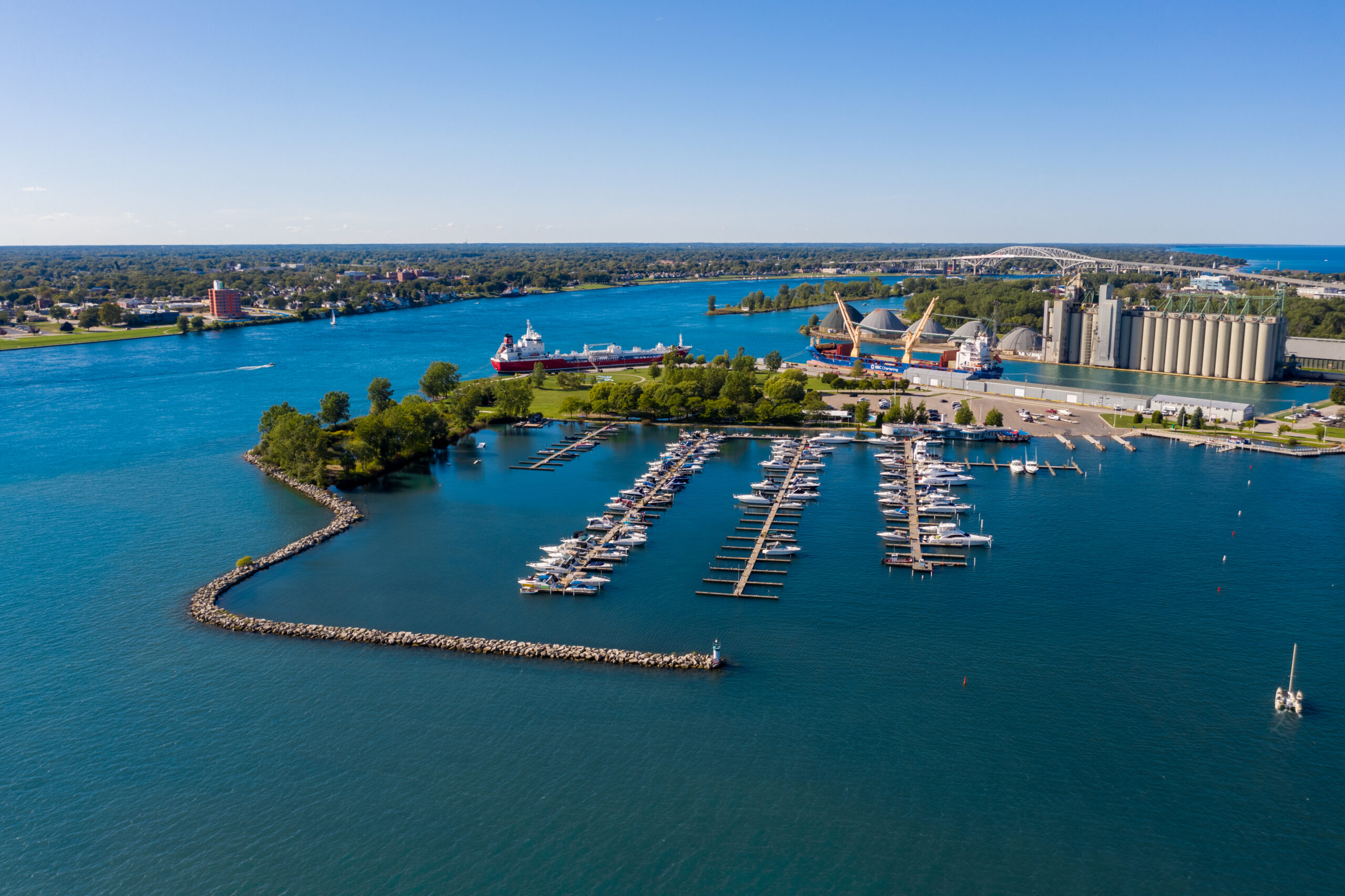 Sarnia Waterfront Aerial